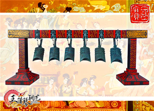 6件套仿古編鐘，小型特色樂器，民樂混音配套